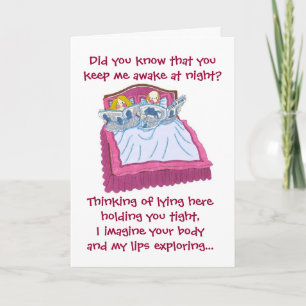 Valentine's Day...snoring Holiday Card