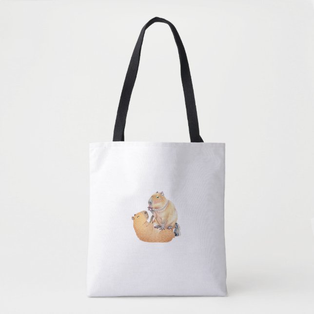 Valentine's Day special capibara edition Tote Bag (Front)