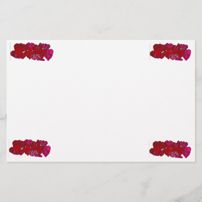 VALENTINES DAY stationary Stationery (Front)