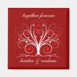 Valentine's Day Sweethearts Tree Magnet