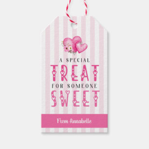Valentine's Day sweets classroom favour gift tag