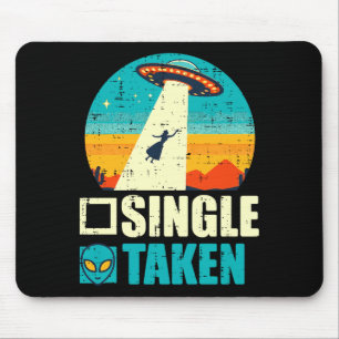 Valentines Day Taken Ufo Abduction Funny Alien Men Mouse Pad