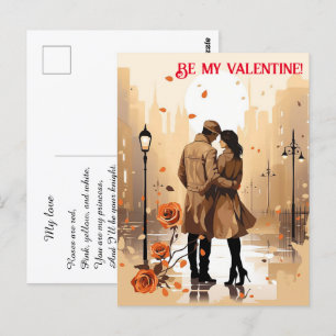 Valentine's Day. Talk about your love! Postcard