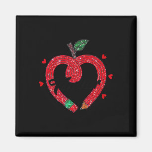 Valentine's Day Teacher Heart Women Inspirational Magnet