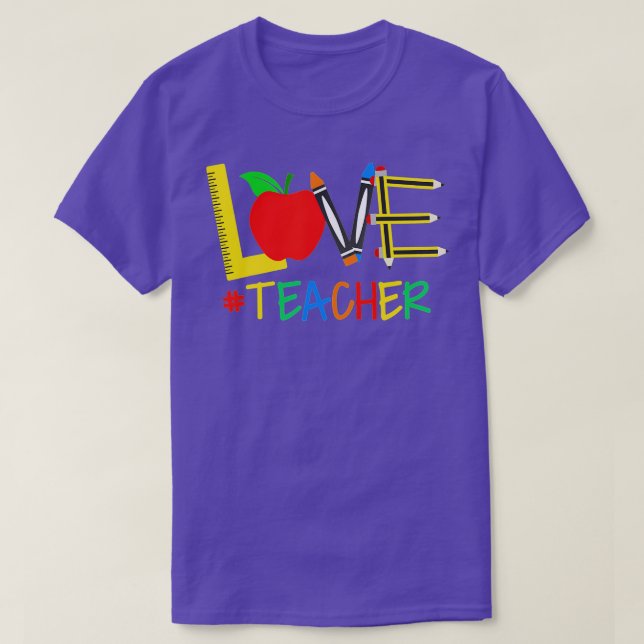 Valentines Day Teacher  - Love Daycare Teacher  T-Shirt (Design Front)