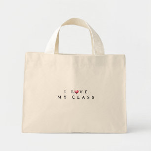 Valentine's Day Teacher Mini Tote Bag