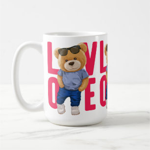 Valentine's Day Teddy Bear Love Design Coffee Mug
