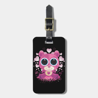 Valentine's Day Teddy Bear Luggage Tag