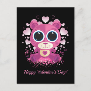 Valentine's Day Teddy Bear Postcard