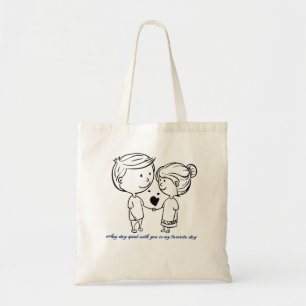 Valentine's day Theme couple Design Tote Bag