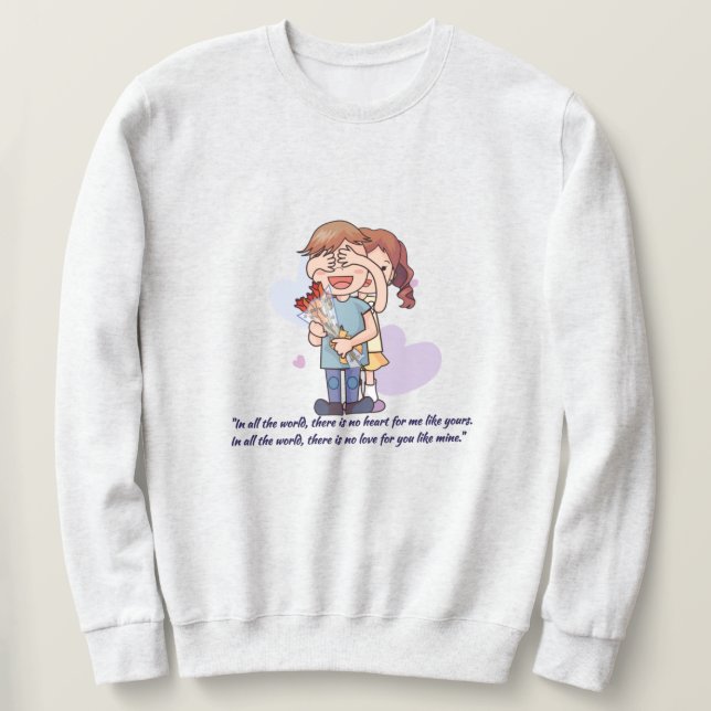 Valentine's day Theme love Design  Sweatshirt (Design Front)