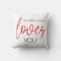 Valentine's Day throw pillow, Christian quote
