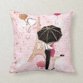 Valentine's Day Throw Pillow, Love Couple Cushion