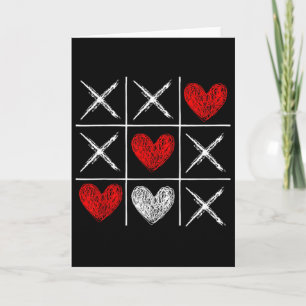 Valentines Day Tic-tac-toe Xo-xo Funny Valentine G Card