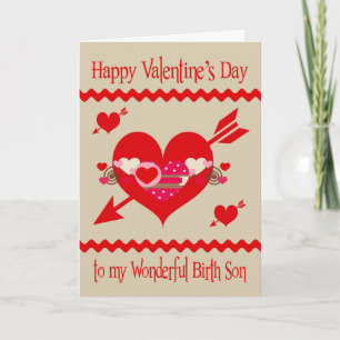 Valentine's Day to Son Greeting Card