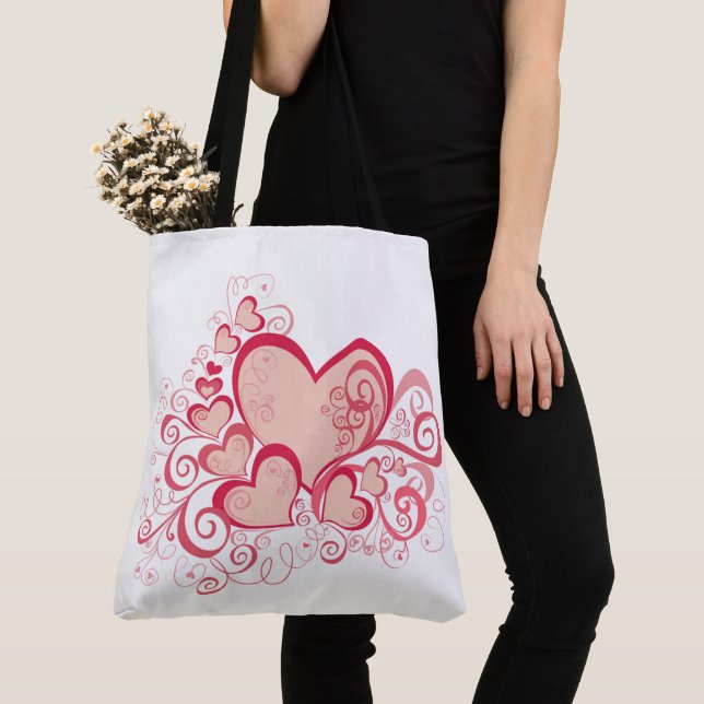 Valentine's Day Tote Bag (Close Up)