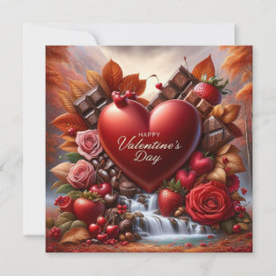 Valentine's day treats Flat Holiday Card