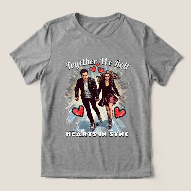 Valentine's day Tri-Blend shirt (Design Front)