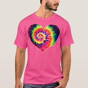 Valentines Day Tye Dye Heart Love T-Shirt