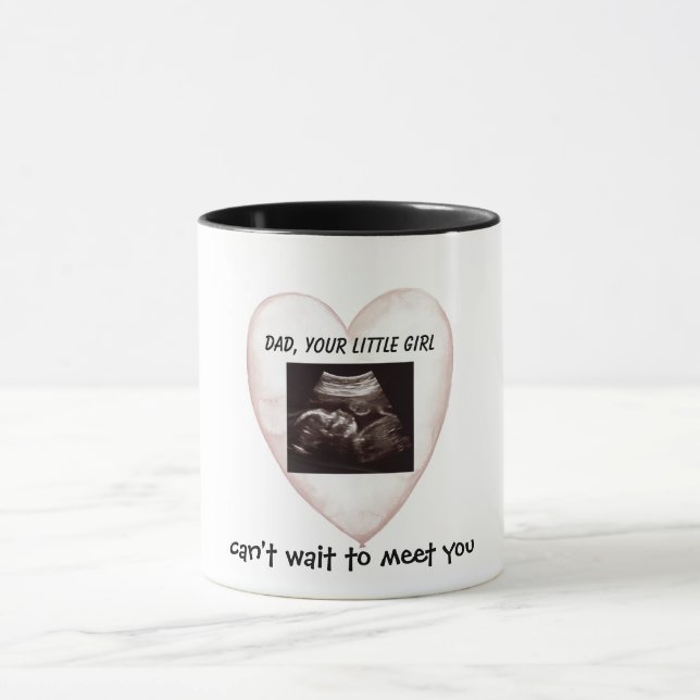 Valentine's Day Ultrasound New Dad  Mug (Center)