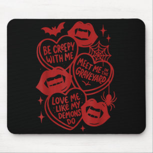 Valentines Day Vampire Valoween Lovers Be A Creepy Mouse Pad