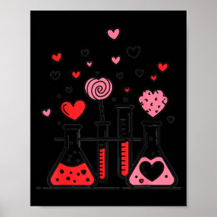Valentines Day Vibes Science Teacher 100 Days Of S Poster