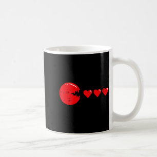 Valentines Day Video Game Eating Hearts Gamer Men Coffee Mug
