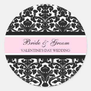 Valentine's Day Wedding Bride Groom Envelope Seals