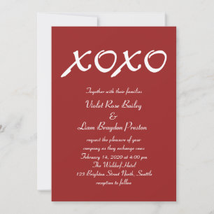 Valentine's Day Wedding Invitation