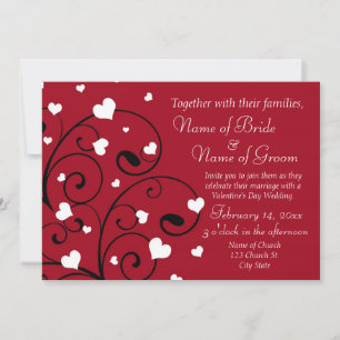 Valentine's Day Wedding Invitation Photo Cards