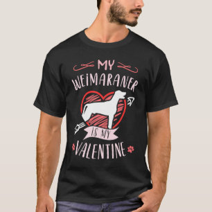 Valentine's day  Weimaraner Dog Valentine T-Shirt