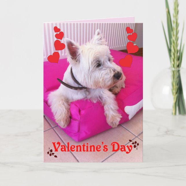 Valentine's Day Westie Card (Front)