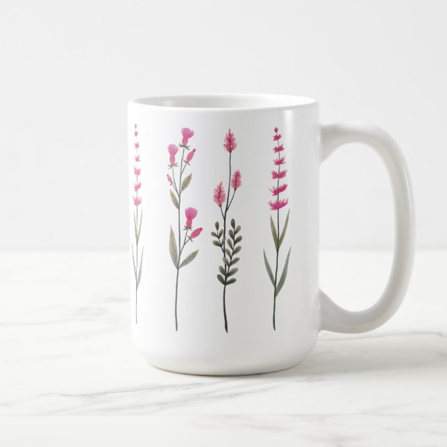 Valentine's Day Wildflowers Coffee Mug (Right)