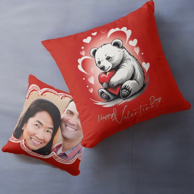 Valentine's Day with Rich Teddy Bear Cushion (Creator Uploaded)