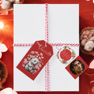 Valentine's Day with Rich Teddy Bear Gift Tags
