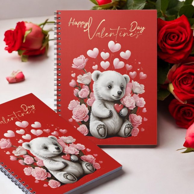 Valentine's Day with Rich Teddy Bear Notebook (Creator Uploaded)