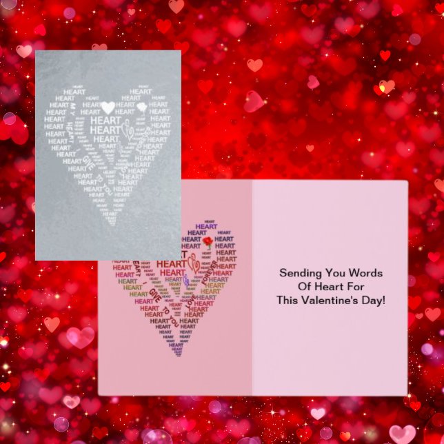Valentine's Day Words of Heart, Inside Quote Foil Card (Creator Uploaded)