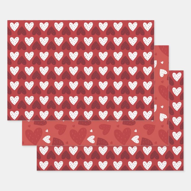 Valentine's Day  Wrapping Paper Sheet (Set)
