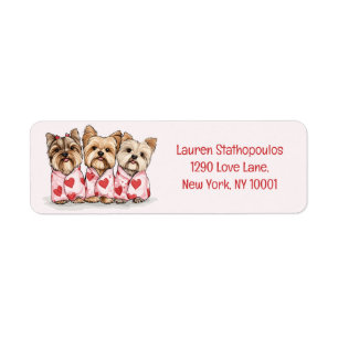 Valentines Day Yorkshire Terrier Dogs
