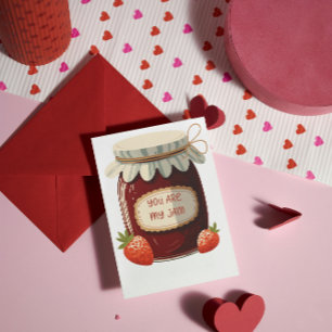 Valentine's Day You Are My Jam Cute Classroom Card