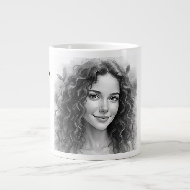 Valentine's Day, You are the Missing piece Large Coffee Mug (Front)