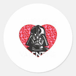 Valentines Day You Will Be My Valentine  Classic Round Sticker
