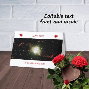 Valentine's Day your text fleming nebula astronomy Card