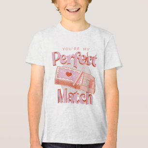 Valentines Day Youre My Perfect Match Spark Flame  Tri-Blend Shirt