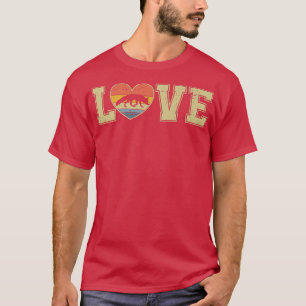 Valentines Distressed Vintage Fo Lover Animals Zoo T-Shirt