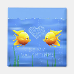 Valentine's Fishes Magnet