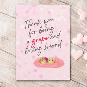 Valentine's for Friend - Pink Bokeh Vegetable Love Holiday Card