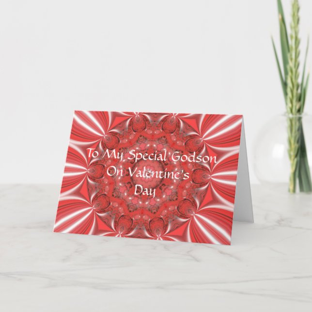 Valentine's For Godson Card (Front)