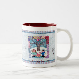 Valentines Forever Two-Tone Coffee Mug