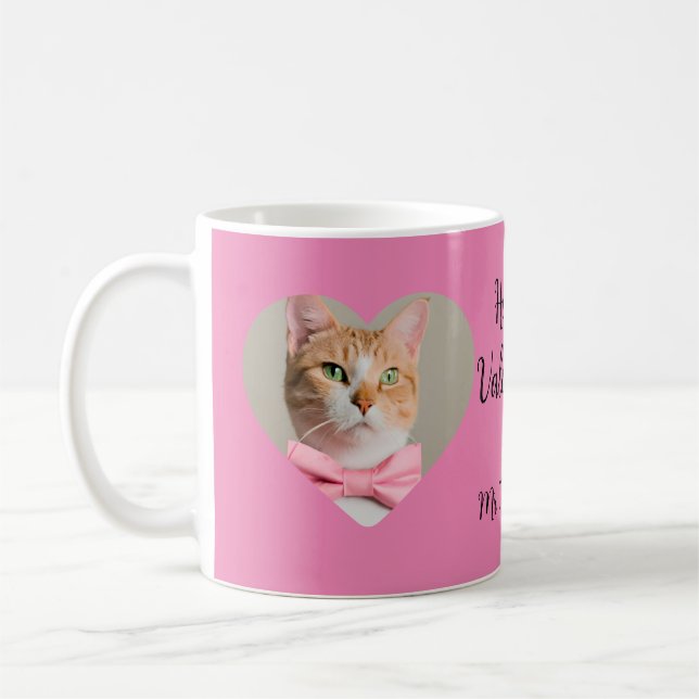 Valentines from your cat, lover of cats coffee mug (Left)